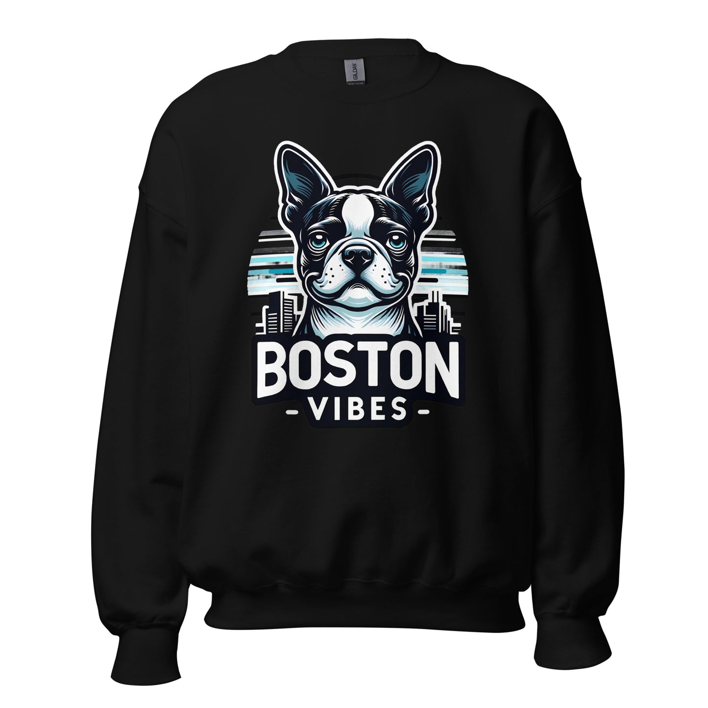 Boston Terrier Vibes Unisex Sweatshirt