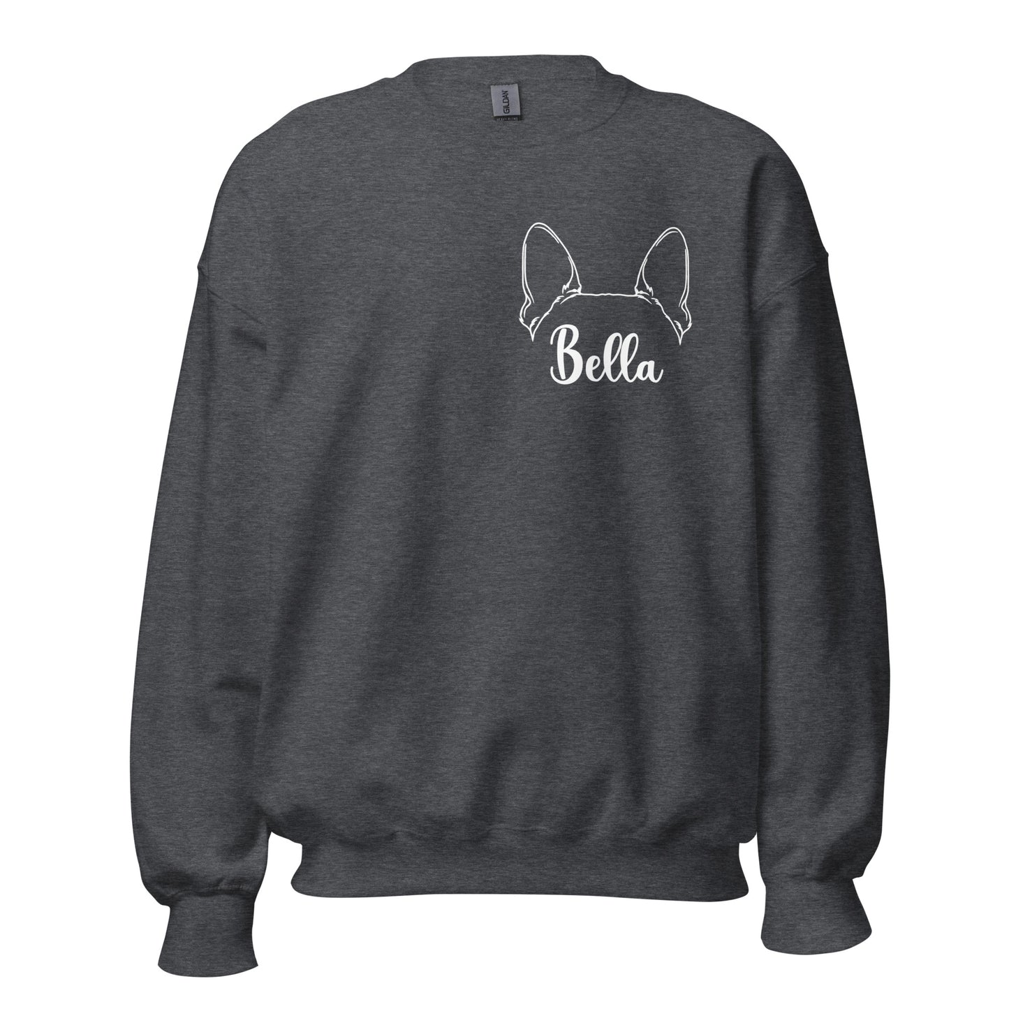 Ears With Boston Terrier Name - Custom Unisex Sweatshirt