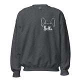 Ears With Boston Terrier Name - Custom Unisex Sweatshirt