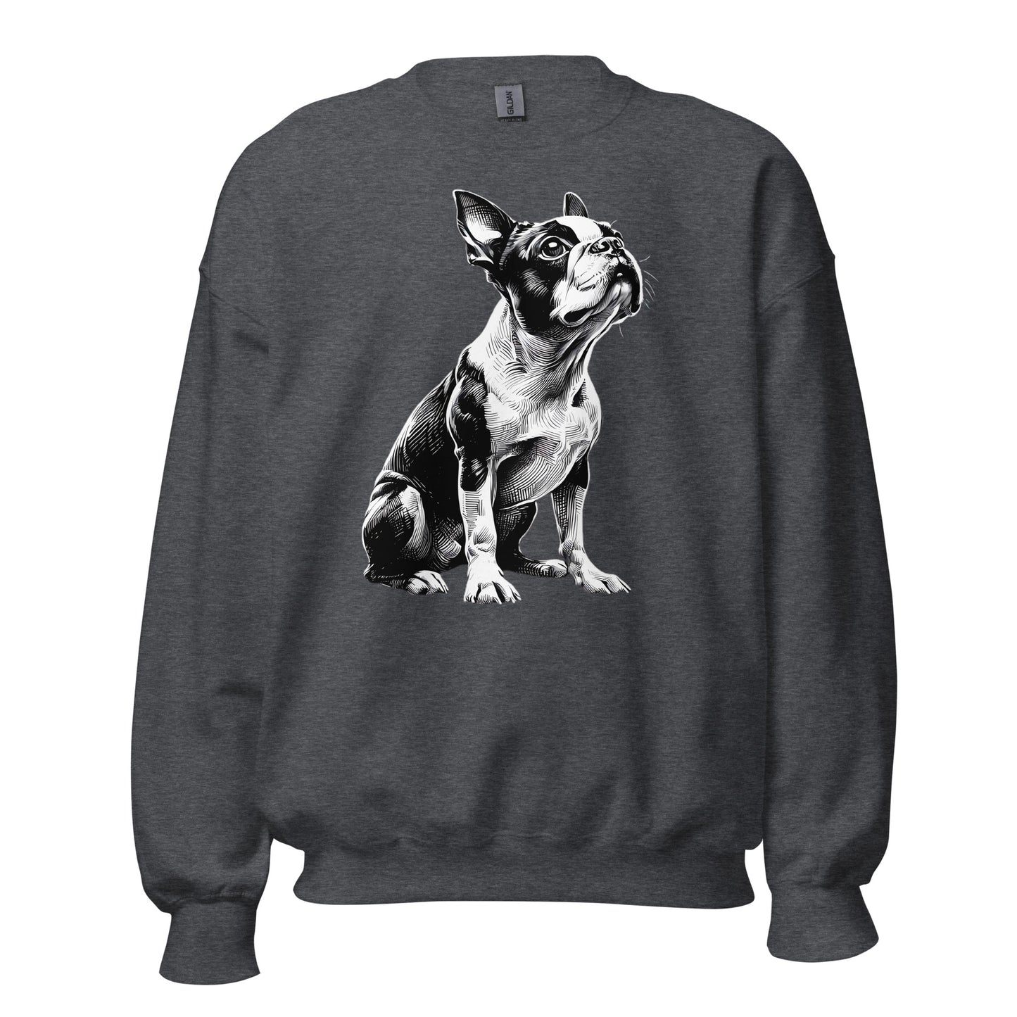 Boston Terrier Line Art Unisex Sweatshirt