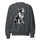 Boston Terrier Line Art Unisex Sweatshirt
