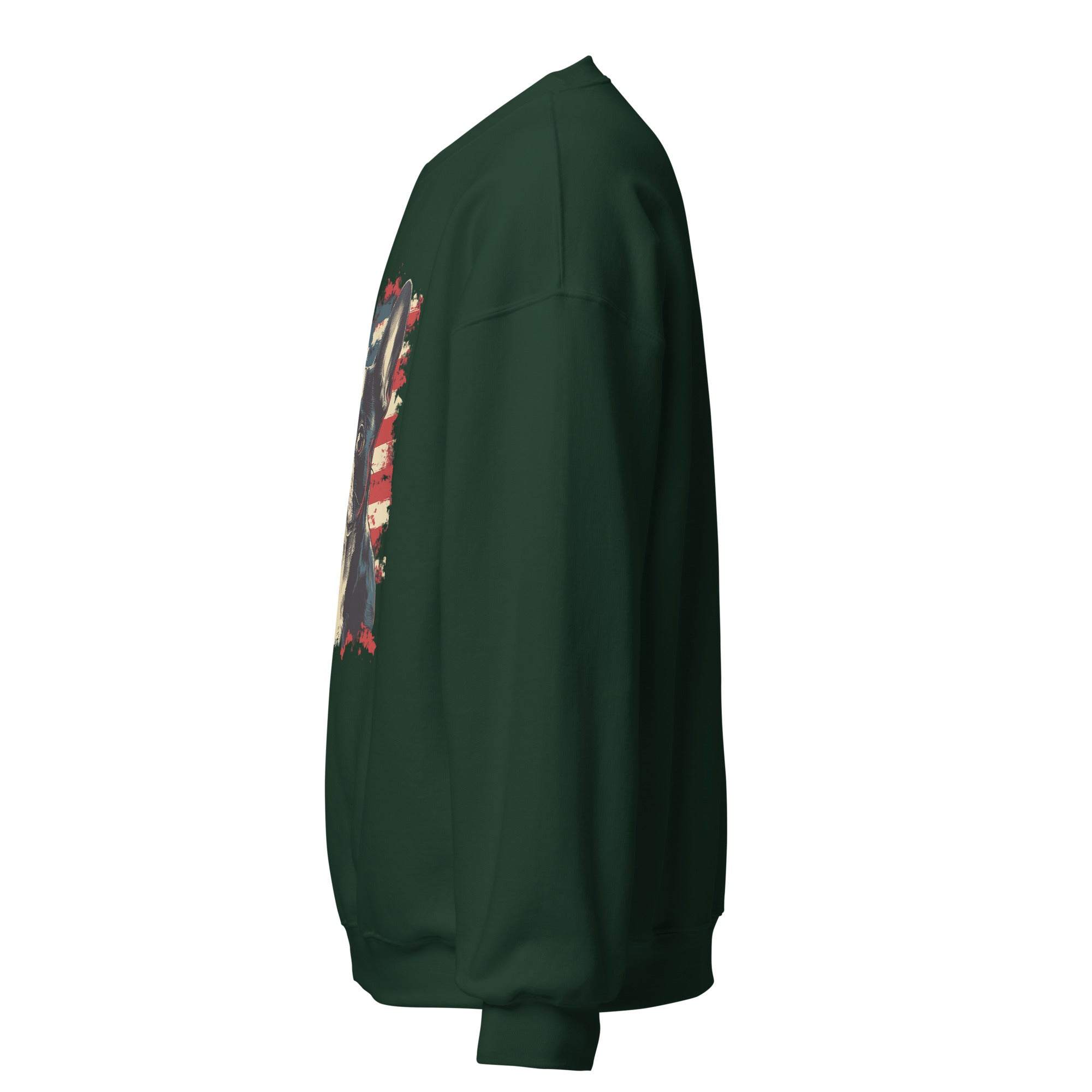 Patriotic Boston Terrier USA Flag Unisex Sweatshirt