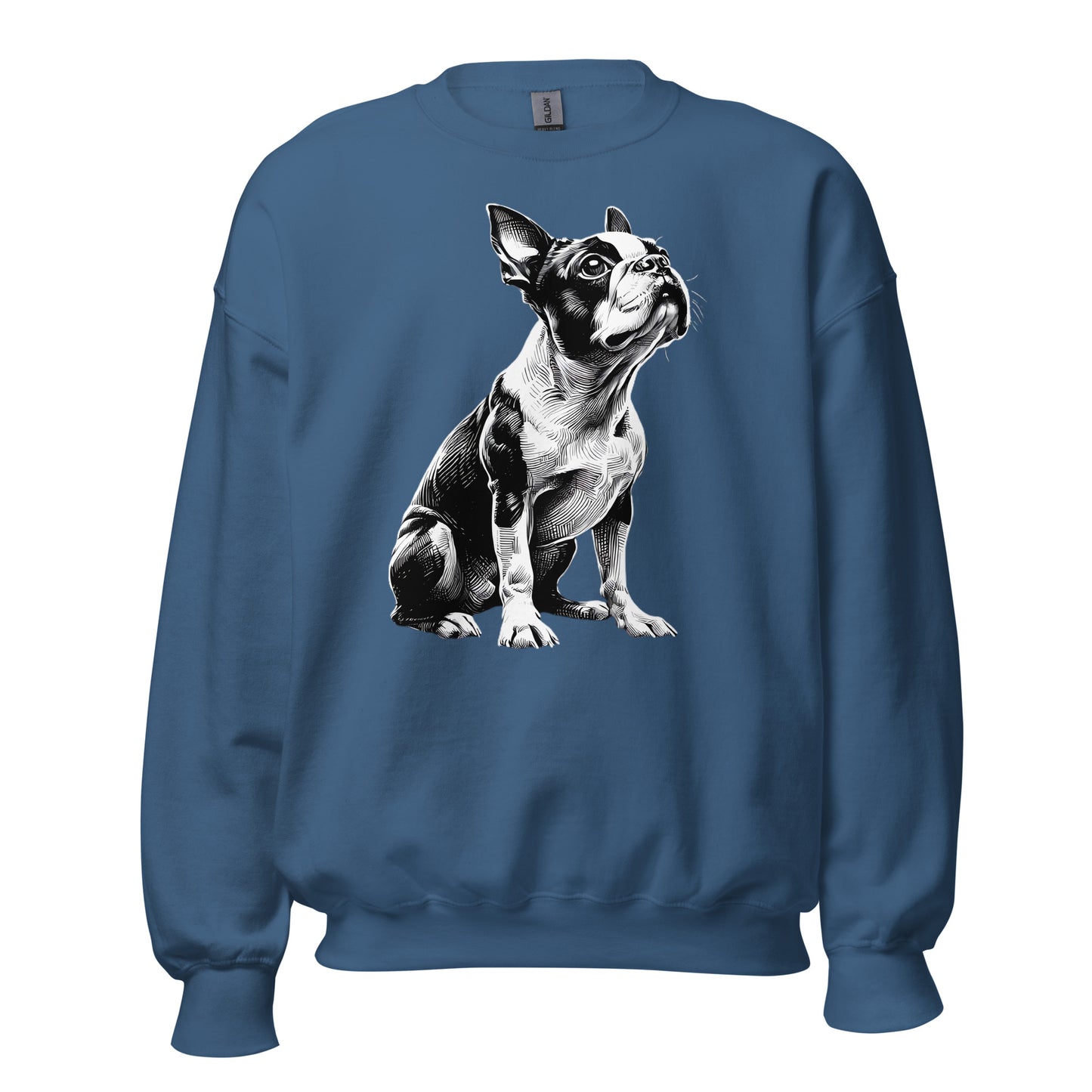 Boston Terrier Line Art Unisex Sweatshirt