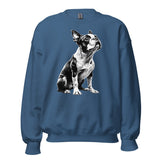 Boston Terrier Line Art Unisex Sweatshirt