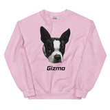 Custom Boston Terrier Dog Unisex Sweatshirt
