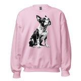 Boston Terrier Line Art Unisex Sweatshirt