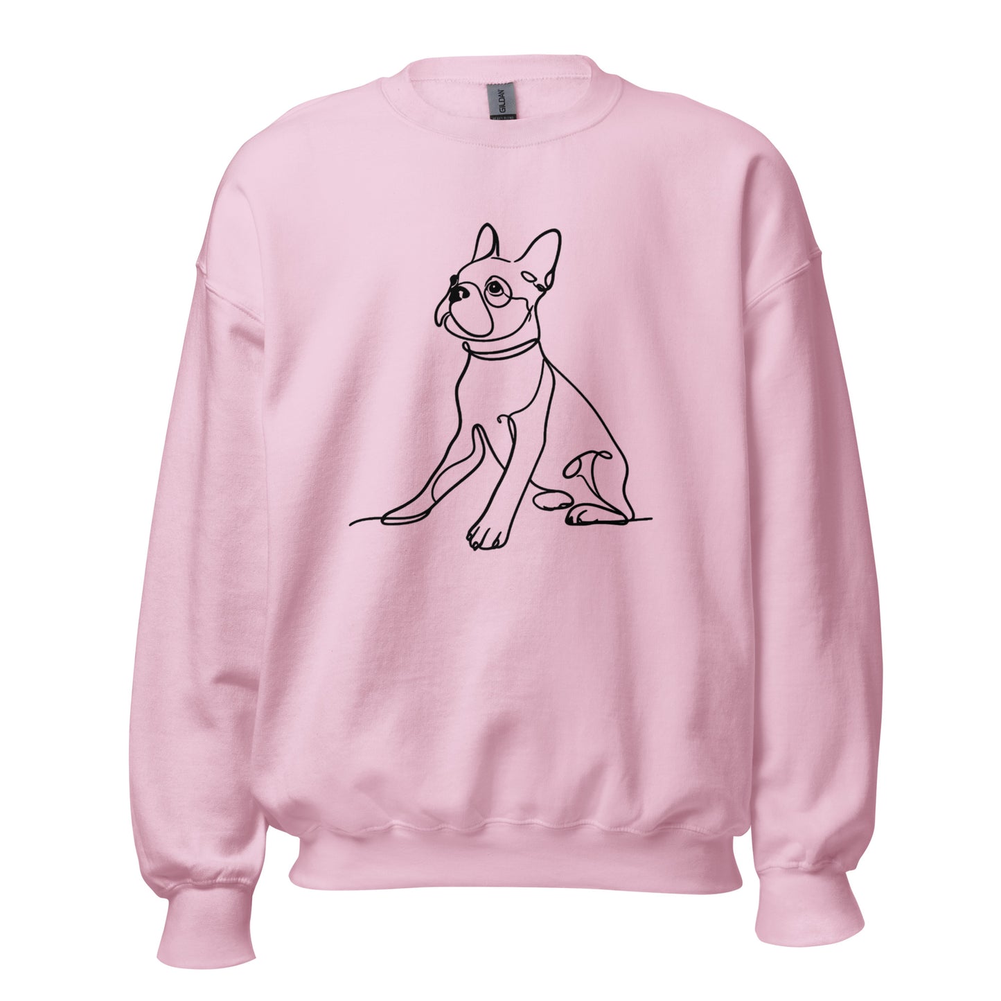 Line Drawn Boston Terrier Dog Unisex Sweatshirt