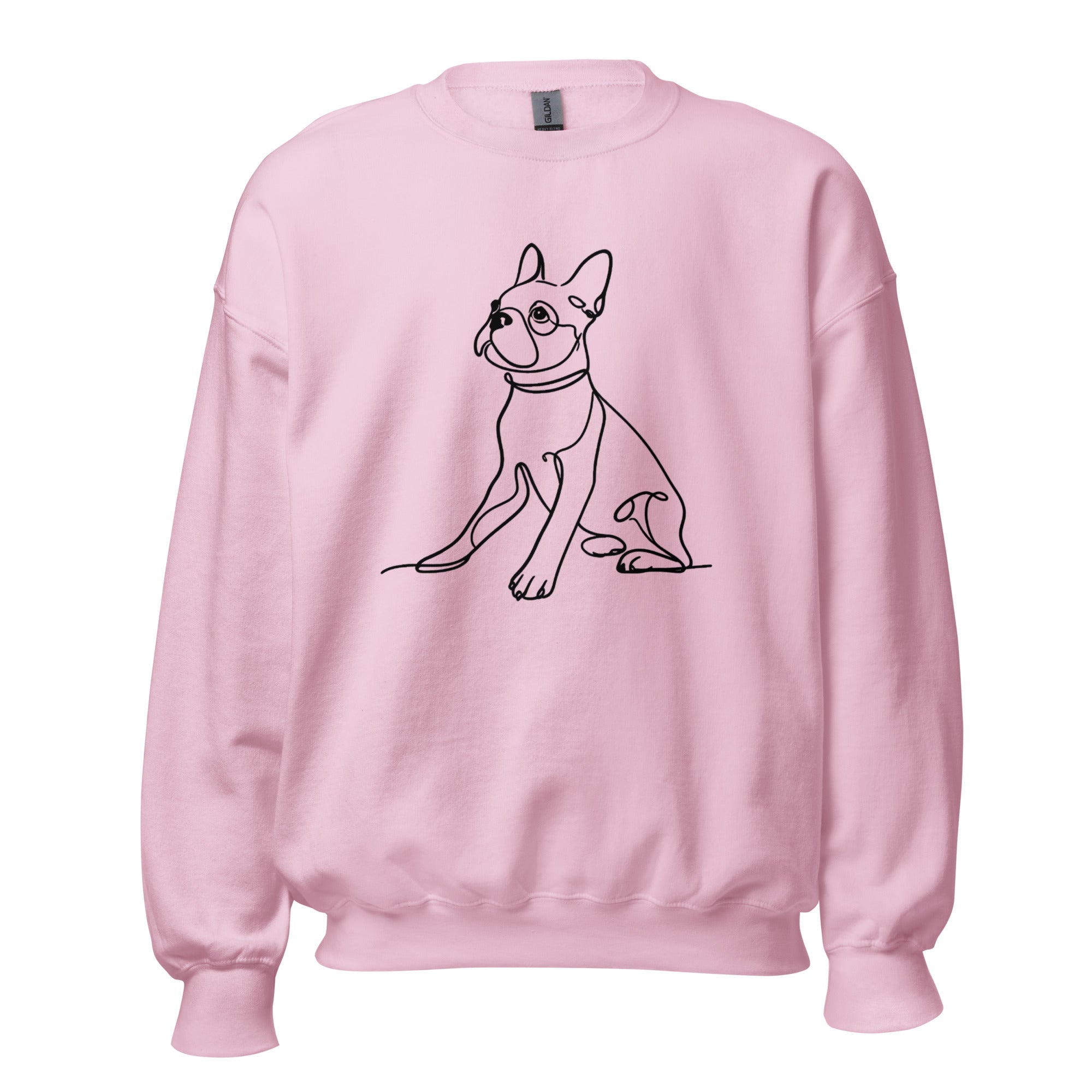 Line Drawn Boston Terrier Dog Unisex Sweatshirt