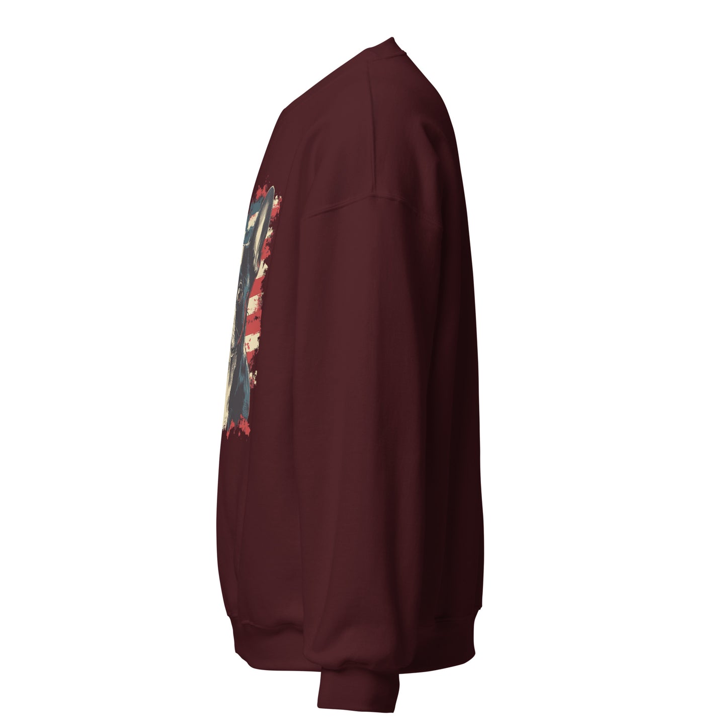 Patriotic Boston Terrier USA Flag Unisex Sweatshirt