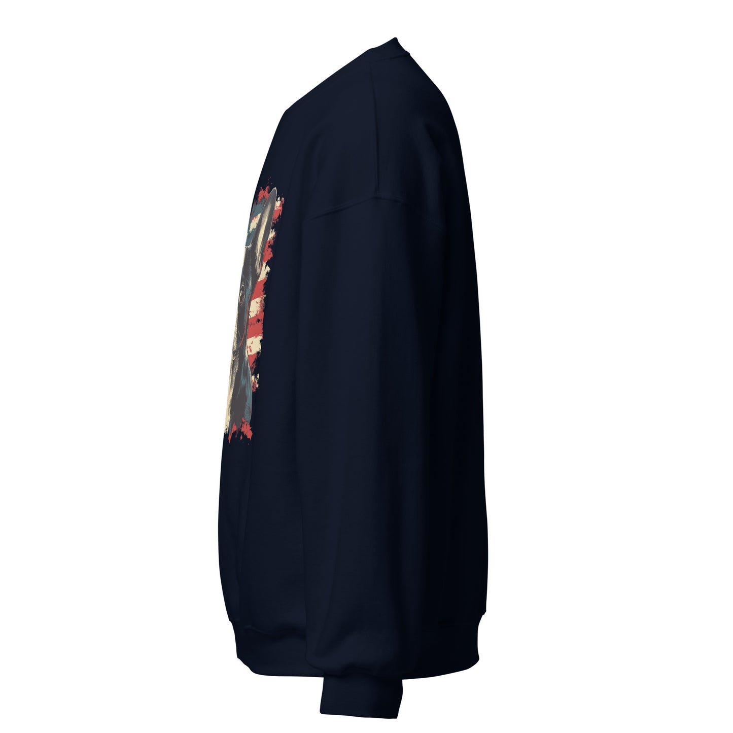 Patriotic Boston Terrier USA Flag Unisex Sweatshirt