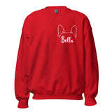 Ears With Boston Terrier Name - Custom Unisex Sweatshirt