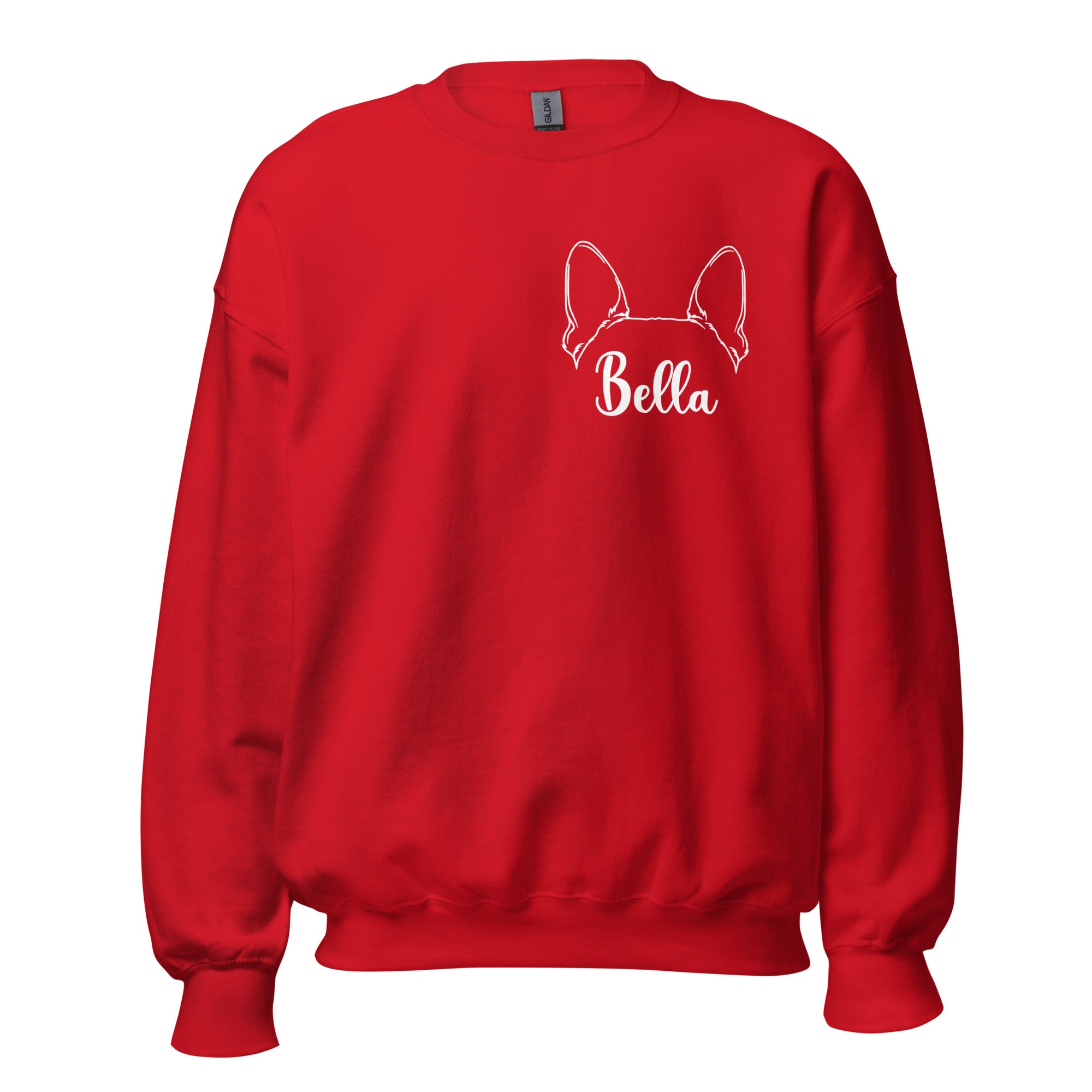Ears With Boston Terrier Name - Custom Unisex Sweatshirt
