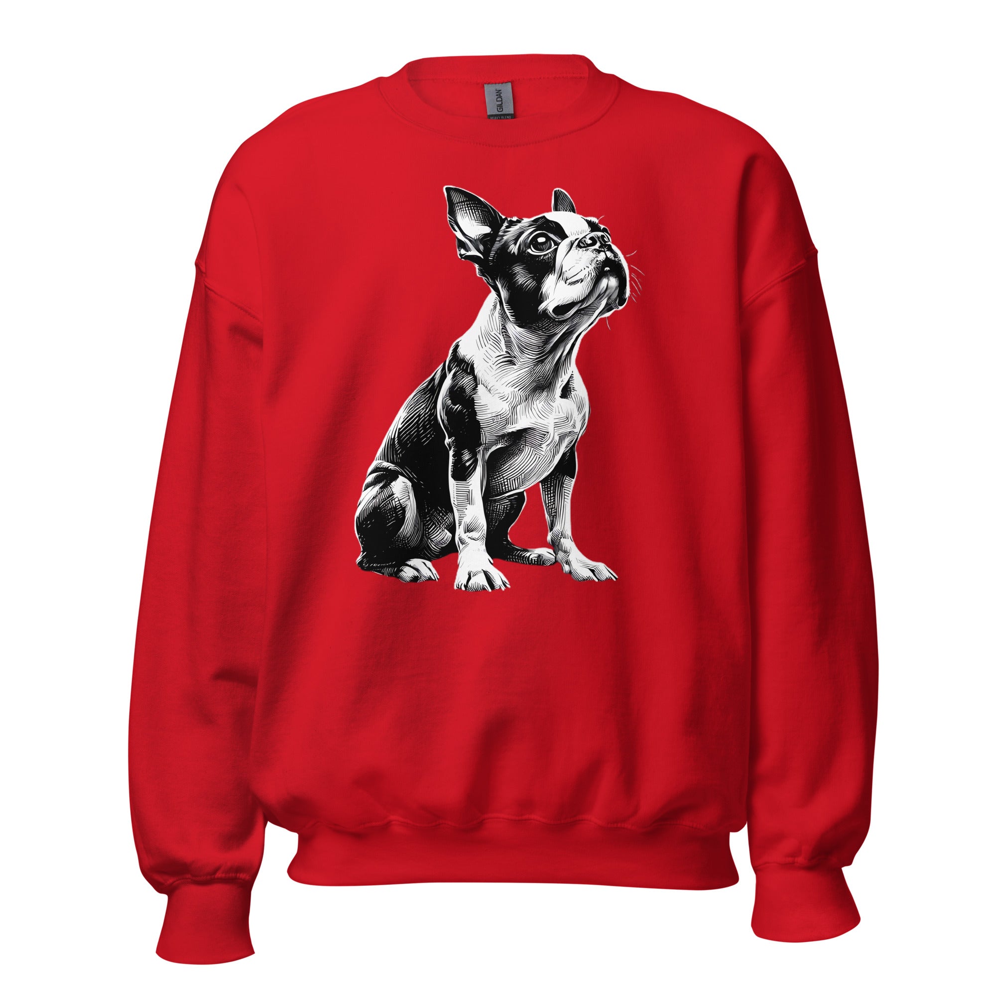 Boston Terrier Line Art Unisex Sweatshirt