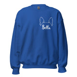 Ears With Boston Terrier Name - Custom Unisex Sweatshirt