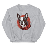 Boston Terrier Red Bandana Sweatshirt