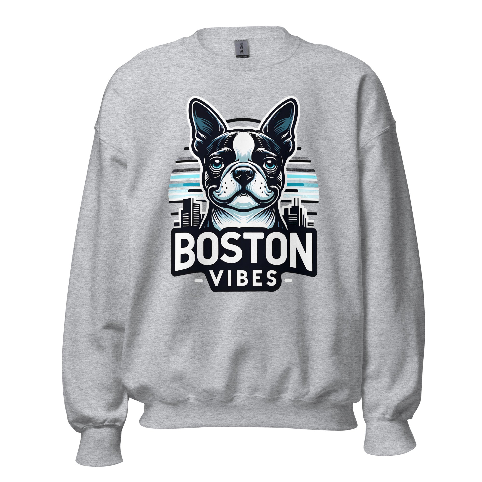 Boston Terrier Vibes Unisex Sweatshirt