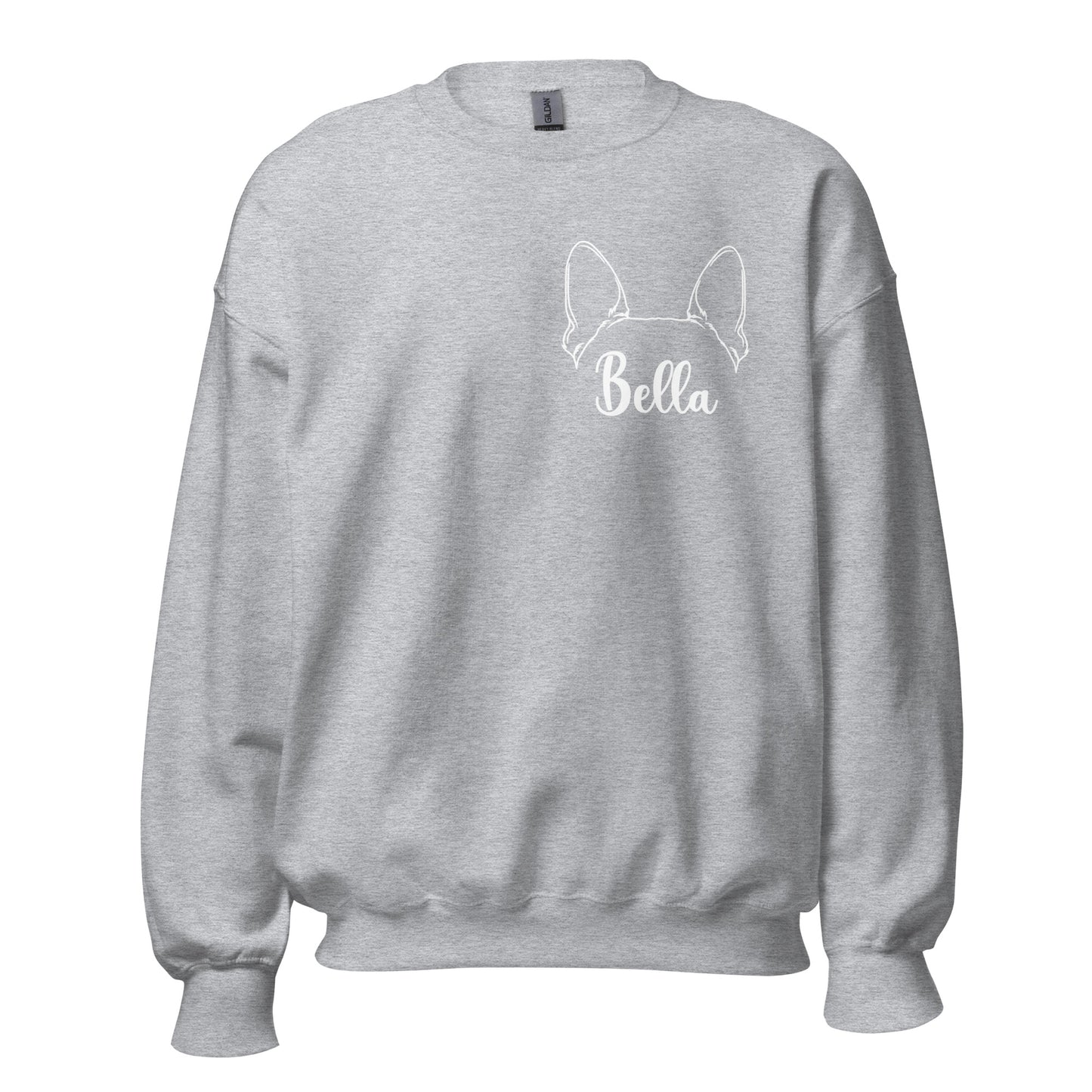 Ears With Boston Terrier Name - Custom Unisex Sweatshirt