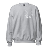 Ears With Boston Terrier Name - Custom Unisex Sweatshirt