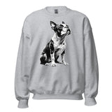 Boston Terrier Line Art Unisex Sweatshirt