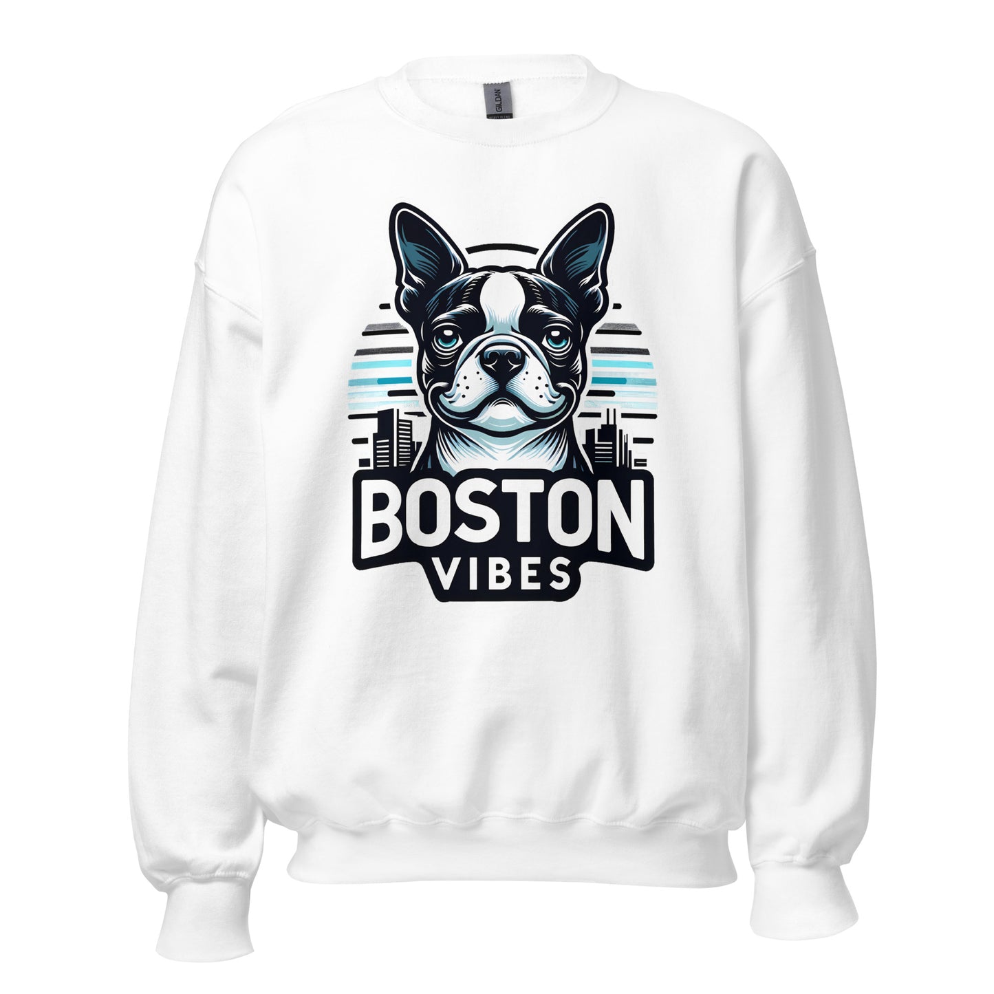 Boston Terrier Vibes Unisex Sweatshirt