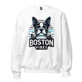 Boston Terrier Vibes Unisex Sweatshirt