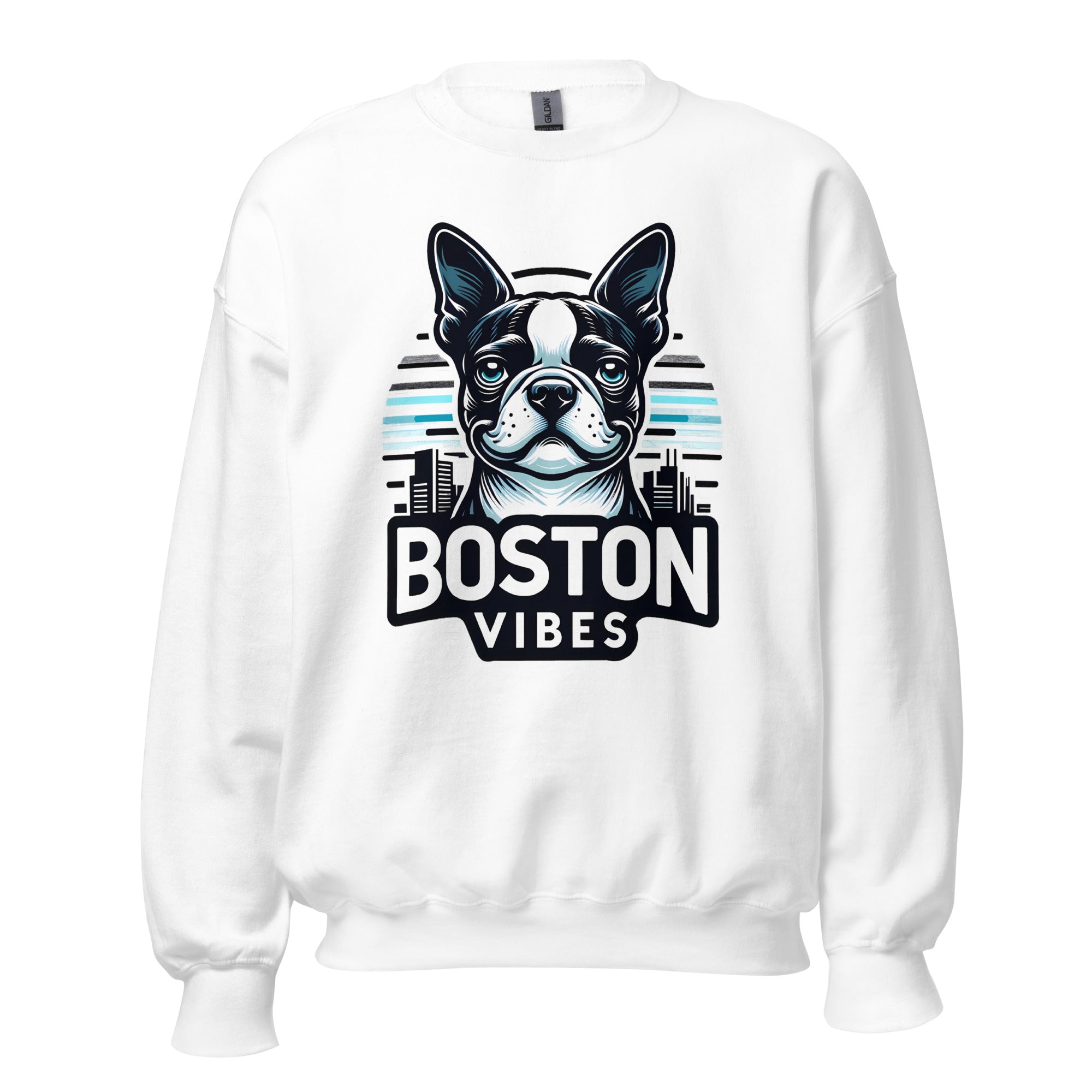 Boston Terrier Vibes Unisex Sweatshirt