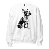 Boston Terrier Line Art Unisex Sweatshirt