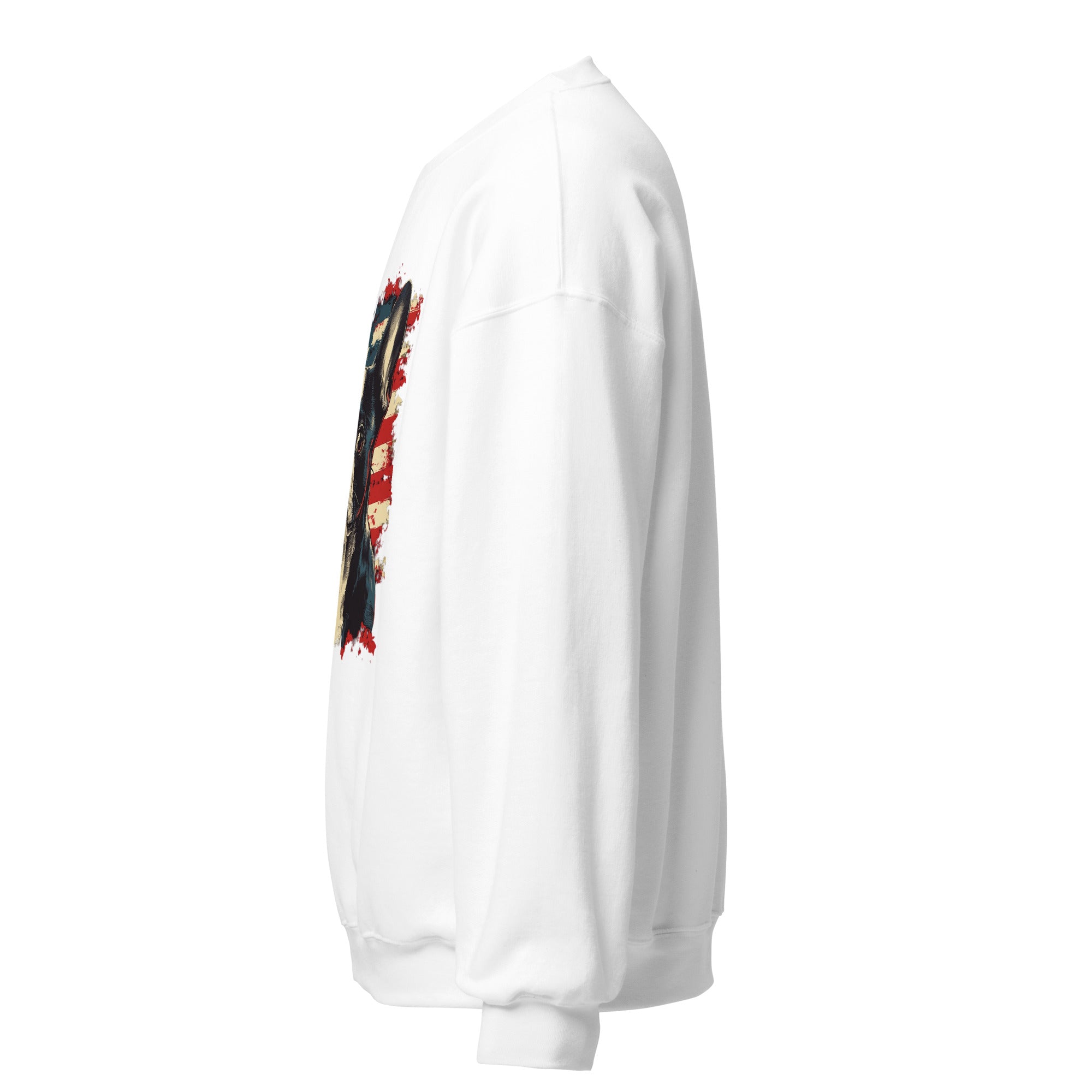 Patriotic Boston Terrier USA Flag Unisex Sweatshirt