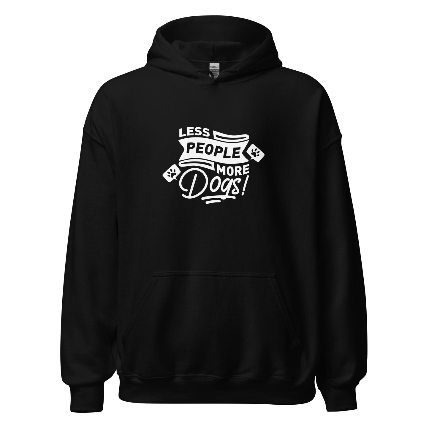 Less People More Dogs Unisex Hoodie