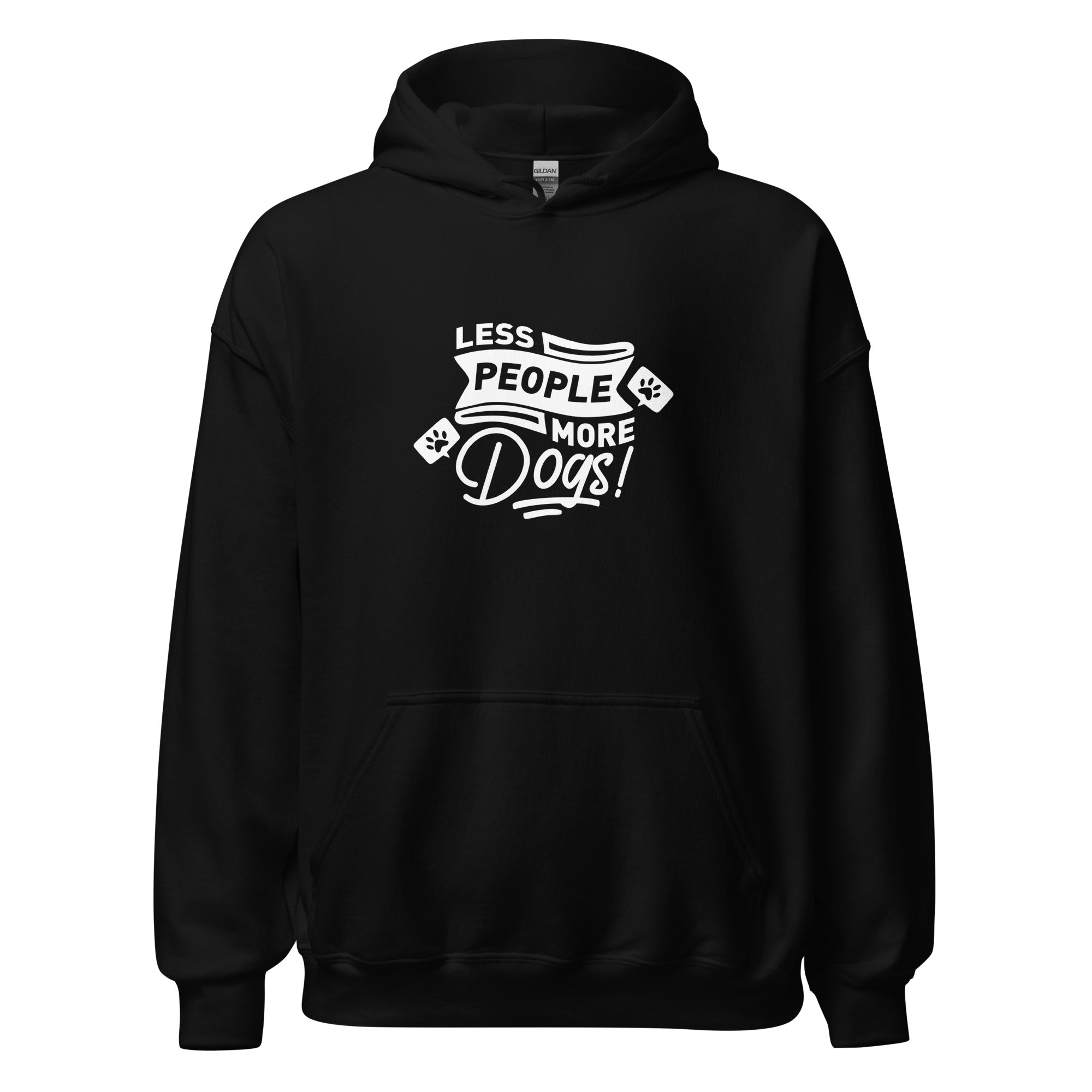 Less People More Dogs Unisex Hoodie