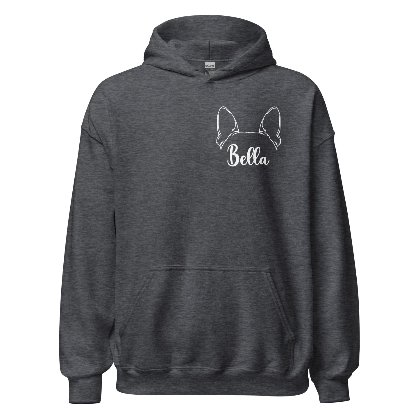 Ears With Boston Terrier Name - Custom Unisex Hoodie