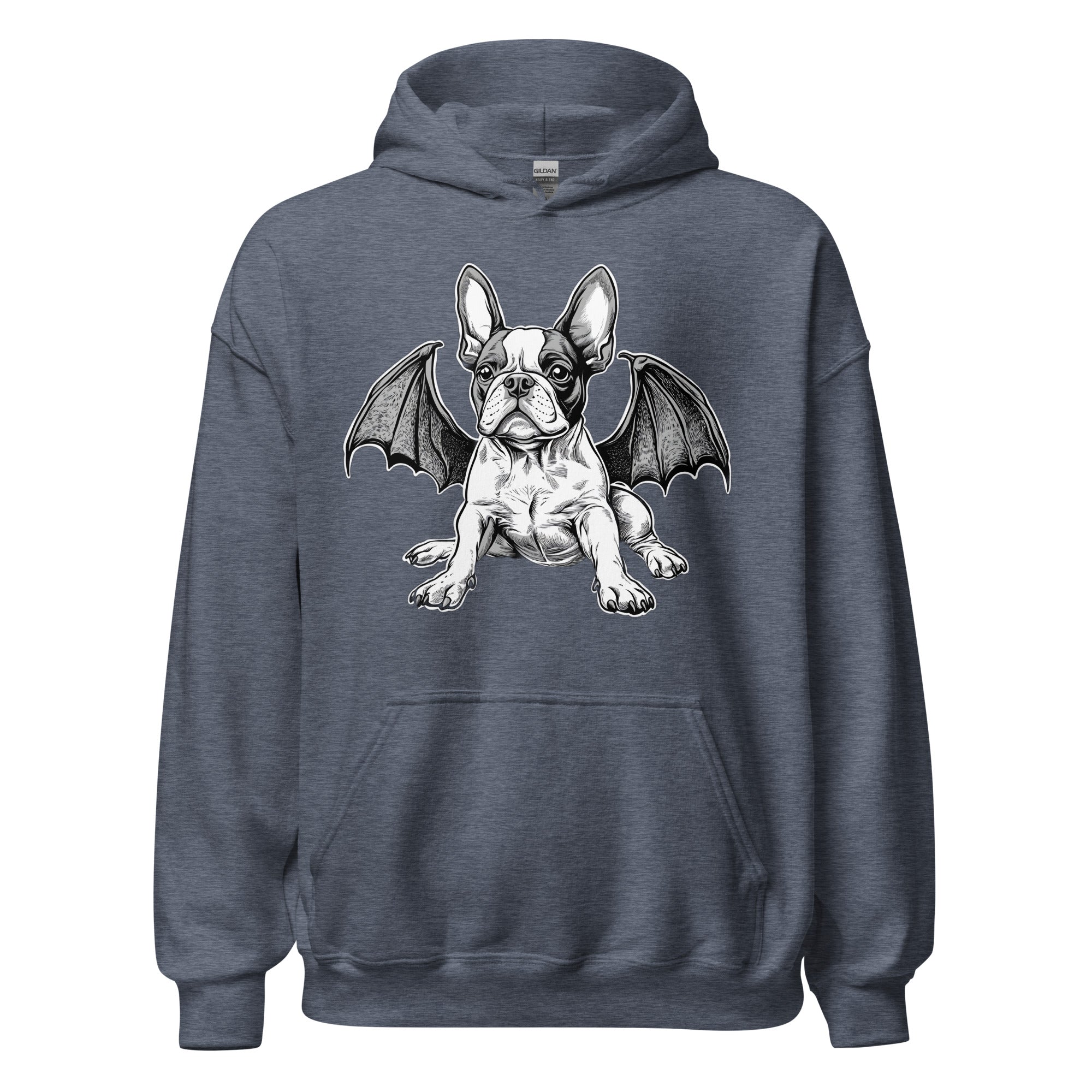 Bat-Winged Boston Terrier Dog Unisex Hoodie