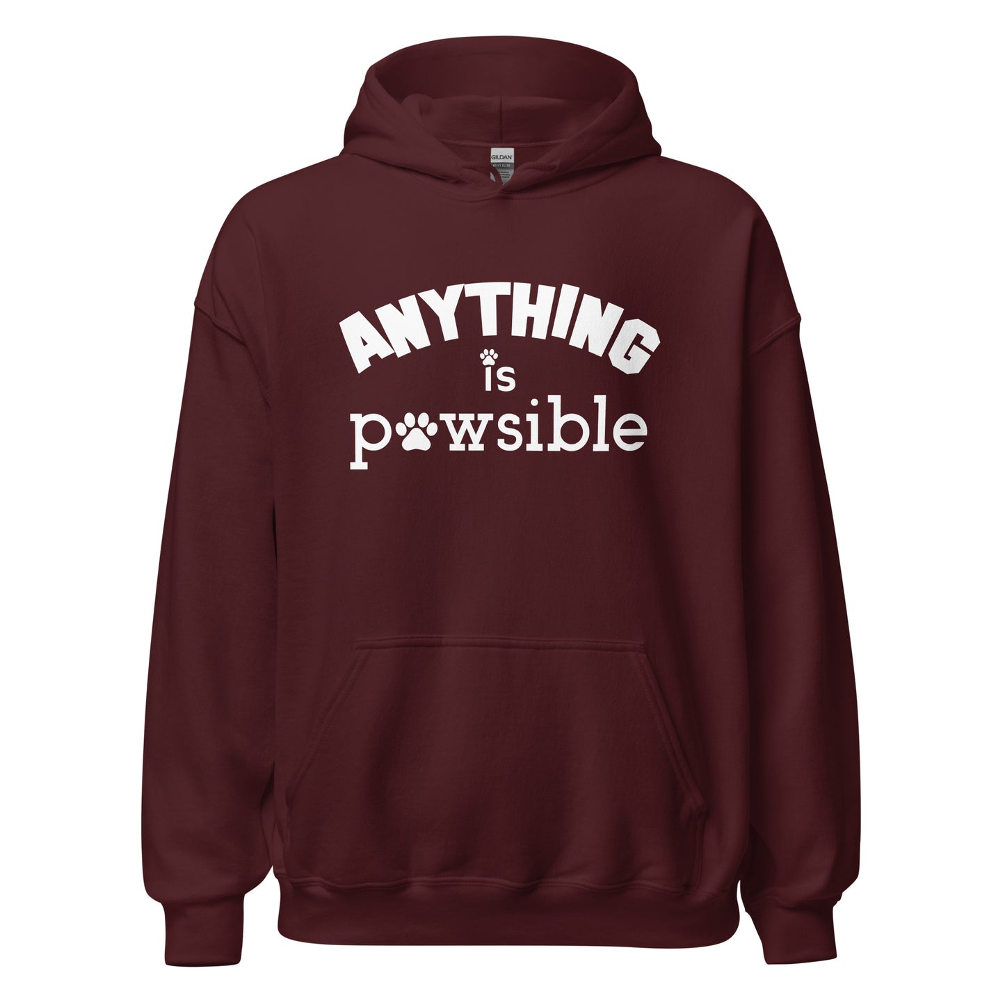 Anything Is Pawsible Unisex Hoodie