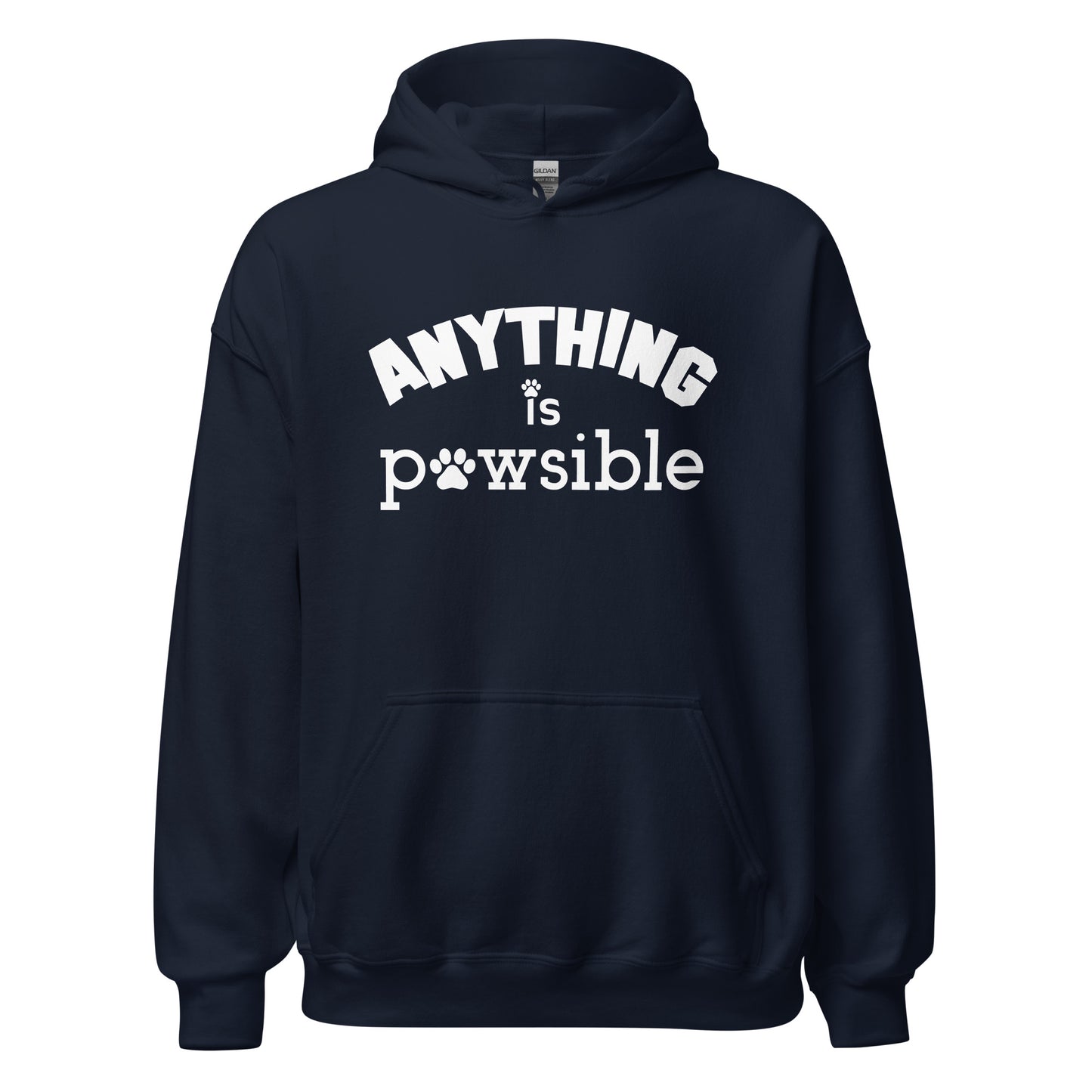 Anything Is Pawsible Unisex Hoodie