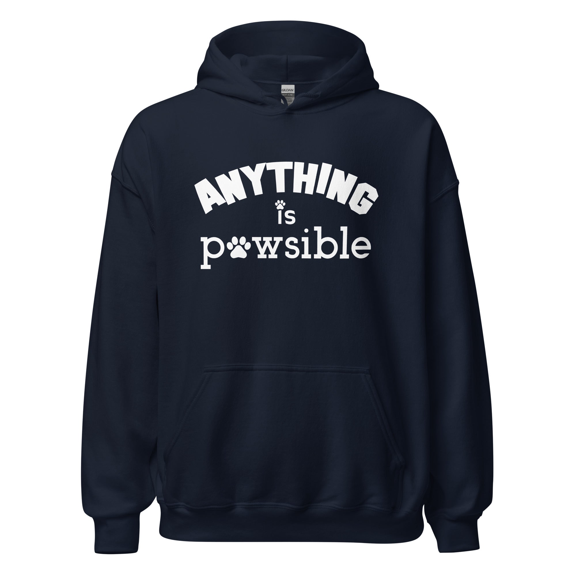 Anything Is Pawsible Unisex Hoodie