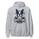 Boston Terrier Vibes Unisex Hoodie