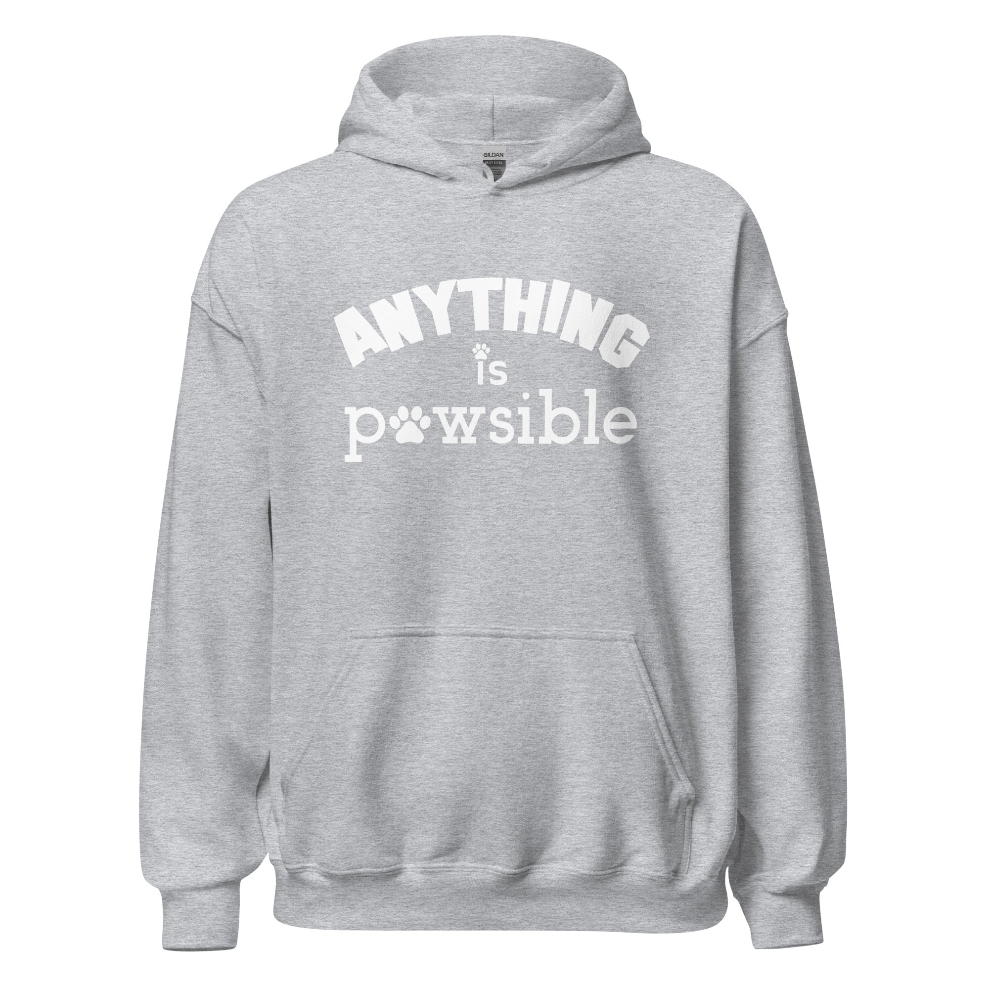 Anything Is Pawsible Unisex Hoodie
