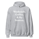 Weekends Coffee And Boston Terrier Unisex Hoodie