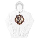 Vintage-Inspired Red Brown Boston Terrier Hoodie