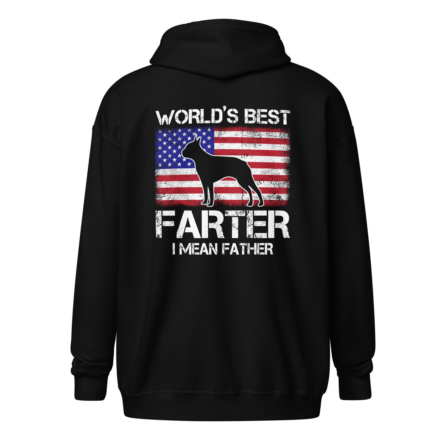 World's Best Farter I Mean Father Unisex Heavy Blend Zip Hoodie