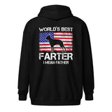 World's Best Farter I Mean Father Unisex Heavy Blend Zip Hoodie