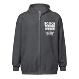 Boston Terrier Owner Like A Normal Dog Owner But Cooler Unisex Heavy Blend Zip Hoodie