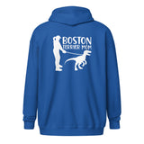 Boston Terrier Mom Dinosaur Heavy Blend Zip Hoodie