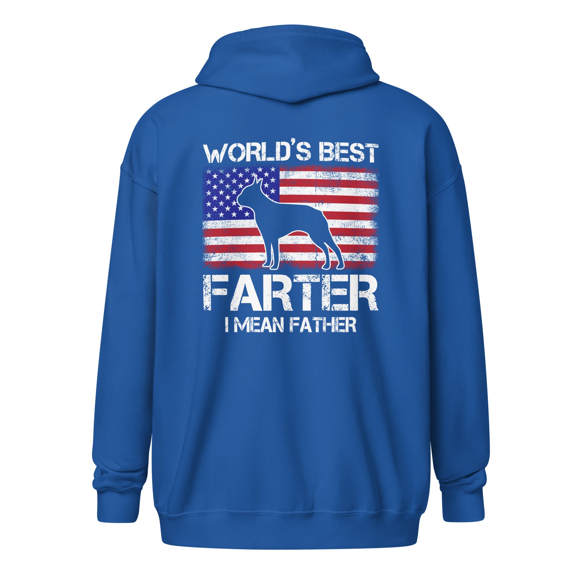 World's Best Farter I Mean Father Unisex Heavy Blend Zip Hoodie