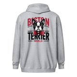 Boston Terrier World Unisex Heavy Blend Zip Hoodie