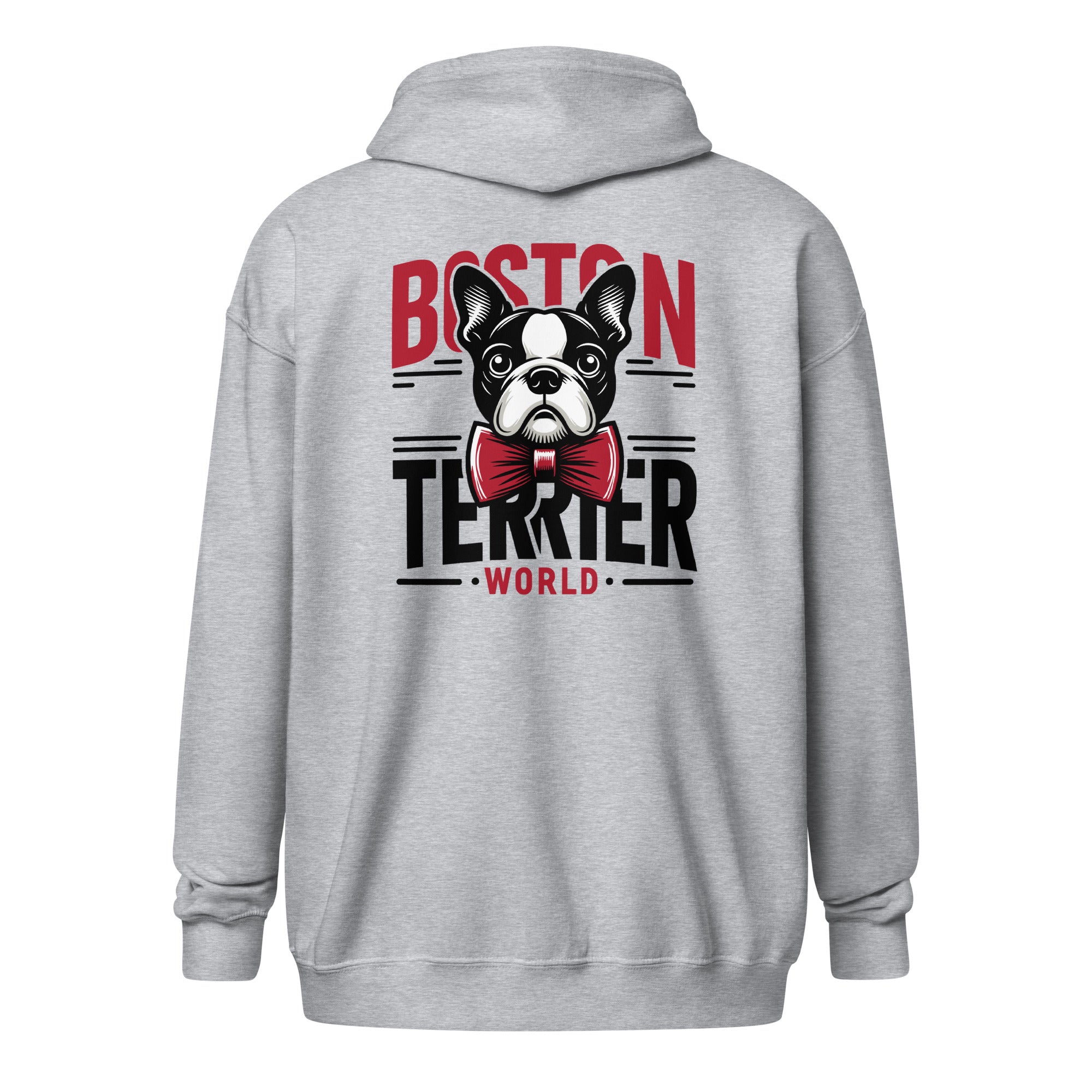 Boston Terrier World Unisex Heavy Blend Zip Hoodie