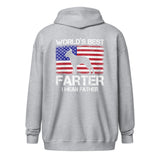 World's Best Farter I Mean Father Unisex Heavy Blend Zip Hoodie