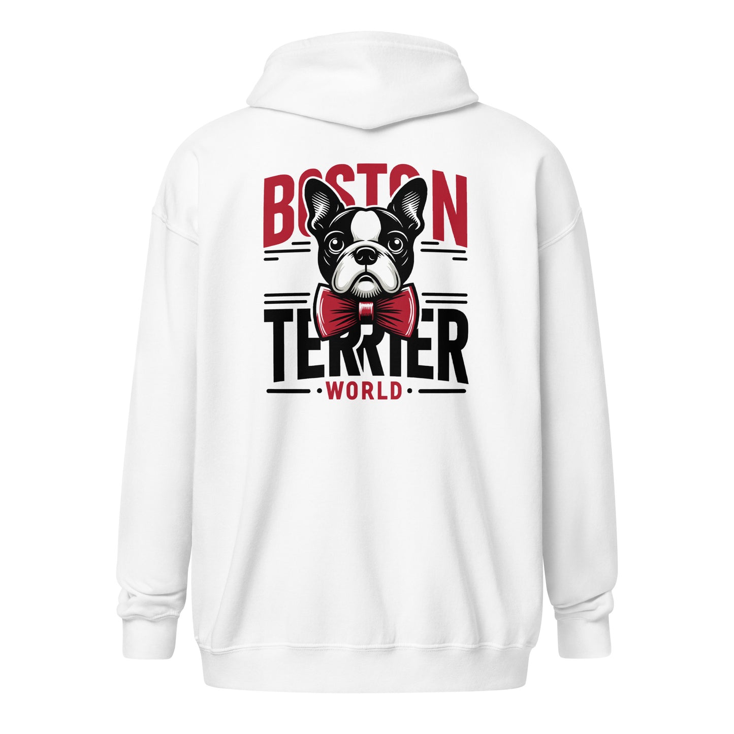 Boston Terrier World Unisex Heavy Blend Zip Hoodie