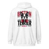 Boston Terrier World Unisex Heavy Blend Zip Hoodie