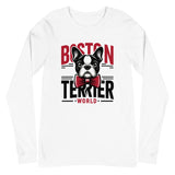 Boston Terrier World Unisex Long Sleeve Tee